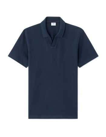 BARBATI - Tricou Polo Albastru Regular Barbati