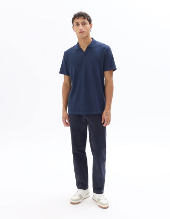 BARBATI - Tricou Polo Albastru Regular Barbati