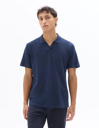 BARBATI - Tricou Polo Navy Regular Barbati