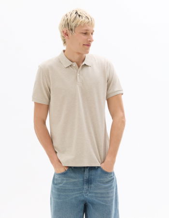 BARBATI - Tricou Polo Bej  Barbati