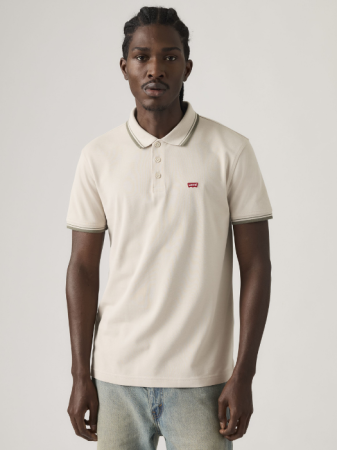 BARBATI - Tricou Polo Bej Regular Barbati