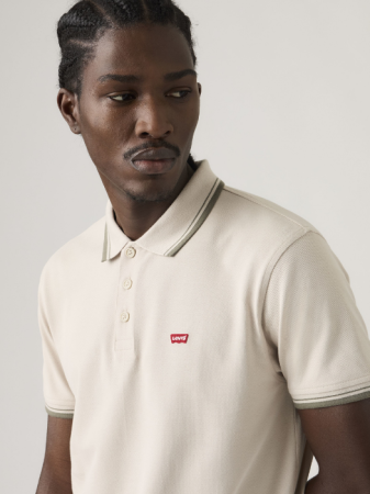 BARBATI - Tricou Polo Bej Regular Barbati