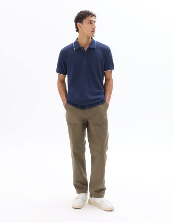 BARBATI - Tricou Polo Bleumarin Regular Barbati