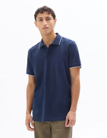 BARBATI - Tricou Polo Bleumarin Regular Barbati