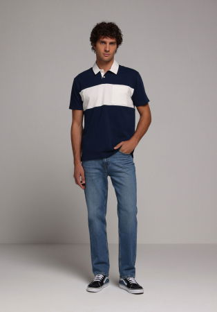 BARBATI - Tricou Polo Navy Barbati