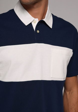 BARBATI - Tricou Polo Navy Barbati
