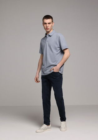 BARBATI - Tricou Polo Albastru Barbati