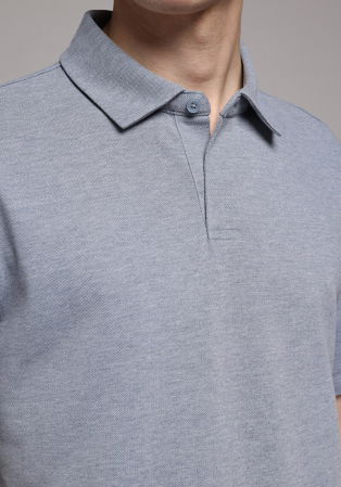 BARBATI - Tricou Polo Albastru Barbati