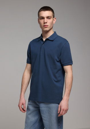 BARBATI - Tricou Polo Albastru Regular Barbati