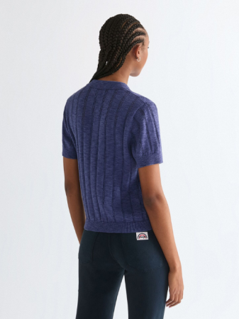 Футболки и Топы - Женская Свитшот Синяя Slim