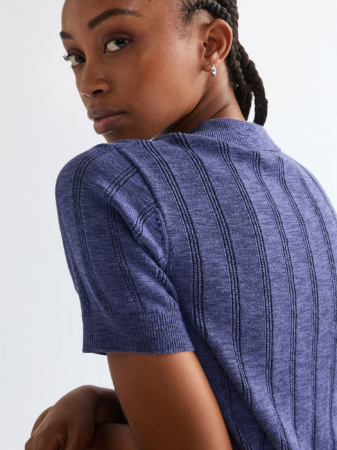 Футболки и Топы - Женская Свитшот Синяя Slim