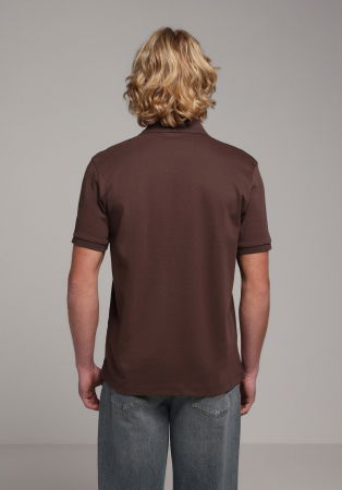 МУЖЧИНЫ - Мужская Футболка-Поло Коричневая 