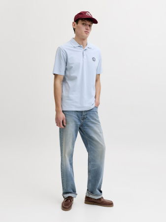 BARBATI - Tricou Polo Albastru Regular Barbati