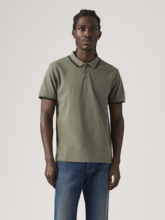 BARBATI - Tricou Polo Haki Regular Barbati