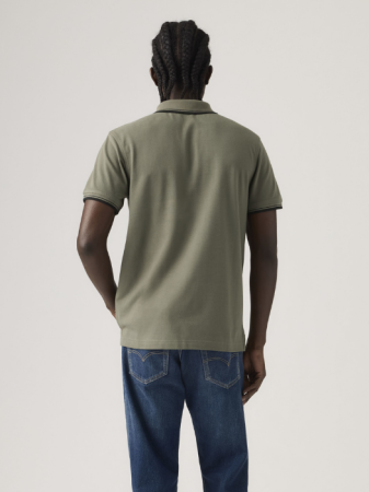 BARBATI - Tricou Polo Haki Regular Barbati