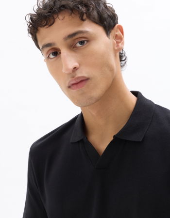 BARBATI - Tricou Polo Negru Regular Barbati