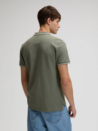 BARBATI - Tricou Polo Verde Masliniu Regular Barbati