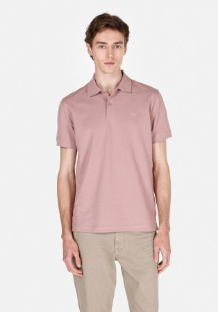 BARBATI - Tricou Polo Pudra Regular Barbati