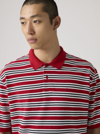 BARBATI - Tricou Polo Rosu Regular Barbati