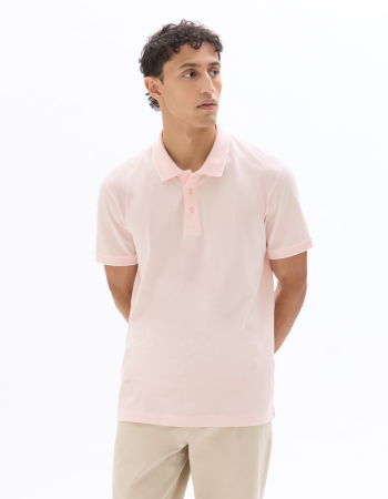 BARBATI - Tricou Polo Roz Deschis Regular Barbati