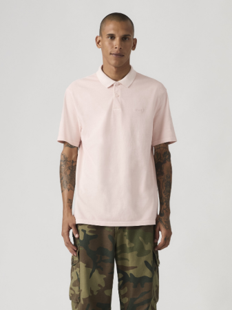 BARBATI - Tricou Polo Roz Regular Barbati