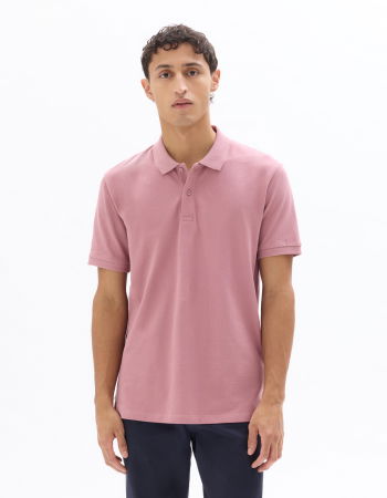 BARBATI - Tricou Polo Roz Deschis Straight Barbati