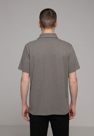 BARBATI - Tricou Polo Gri Inchis Barbati