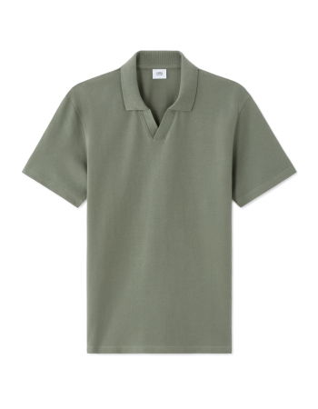 BARBATI - Tricou Polo Verde Regular Barbati