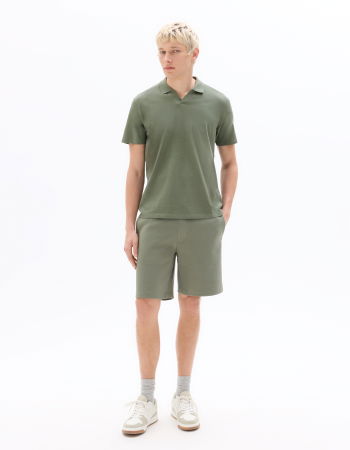 BARBATI - Tricou Polo Verde Regular Barbati