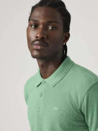 BARBATI - Tricou Polo Verde Regular Barbati