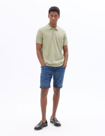 BARBATI - Tricou Polo Verde Regular Barbati