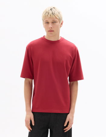 BARBATI - Tricou Rosu Oversize Barbati