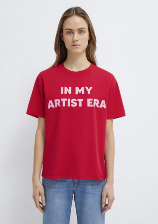 FEMEI - Tricou Rosu Regular Femei