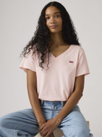 FEMEI - Tricou Roz Deschis Regular Femei