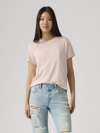 FEMEI - Tricou Roz Deschis Regular Femei