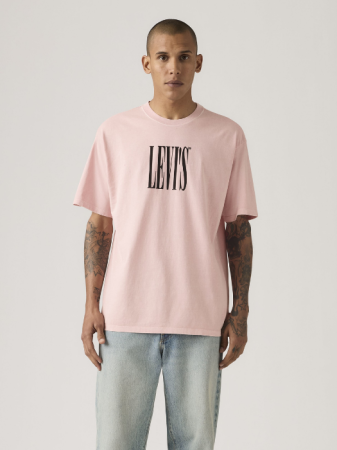 BARBATI - Tricou Roz Deschis Relaxed Barbati