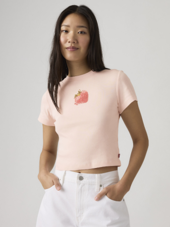 FEMEI - Tricou Roz Slim Femei