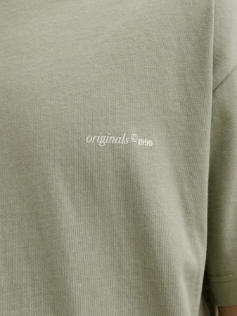 BARBATI - Tricou Verde Masliniu Loose Barbati