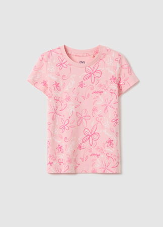  Tricouri si Polo - Tricou Tickled Pink Fete 3-10 Ani