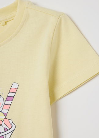  Tricouri si Polo - Tricou Transparent Yellow Fete 3-10 Ani