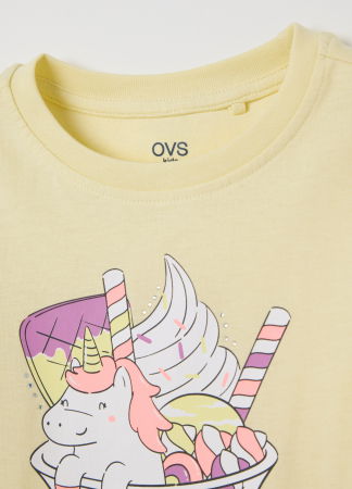  Tricouri si Polo - Tricou Transparent Yellow Fete 3-10 Ani