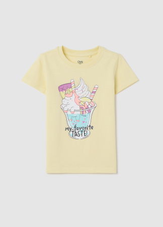  Tricouri si Polo - Tricou Transparent Yellow Fete 3-10 Ani