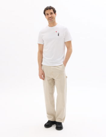 BARBATI - Tricou Tricou Alb Pentru Bărbați Regular Barbati