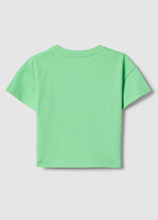 Tricouri, Polo si Topuri - Tricou Verde Fete 3-10 Ani