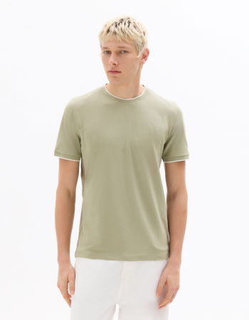 BARBATI - Tricou Verde Regular Barbati