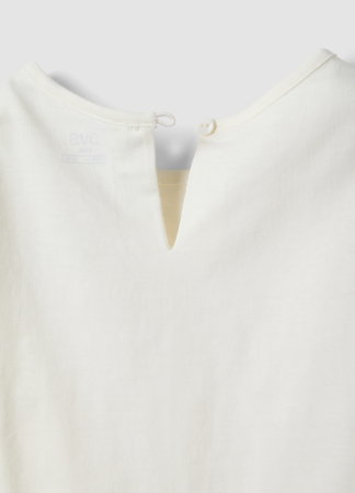 Tricouri, Polo si Topuri - Tricou White Alyssum Fete 3-10 Ani