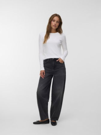 FEMEI - VERO MODA Blugi Black Denim Billie Barrel Femei