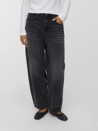 FEMEI - VERO MODA Blugi Black Denim Billie Barrel Femei