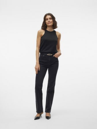 Straight - Vero Moda Blugi Negri TESSA Straight Femei