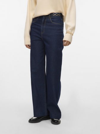 ЖЕНЩИНЫ - Vero Moda Джинсы Dark Blue Denim Bottom Wide